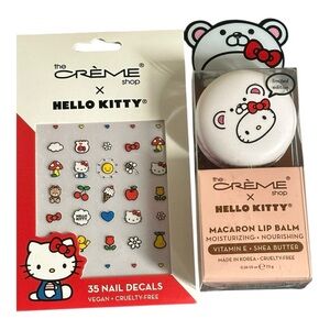 Hello Kitty Macaron Lip Balm & Nail Stickers
